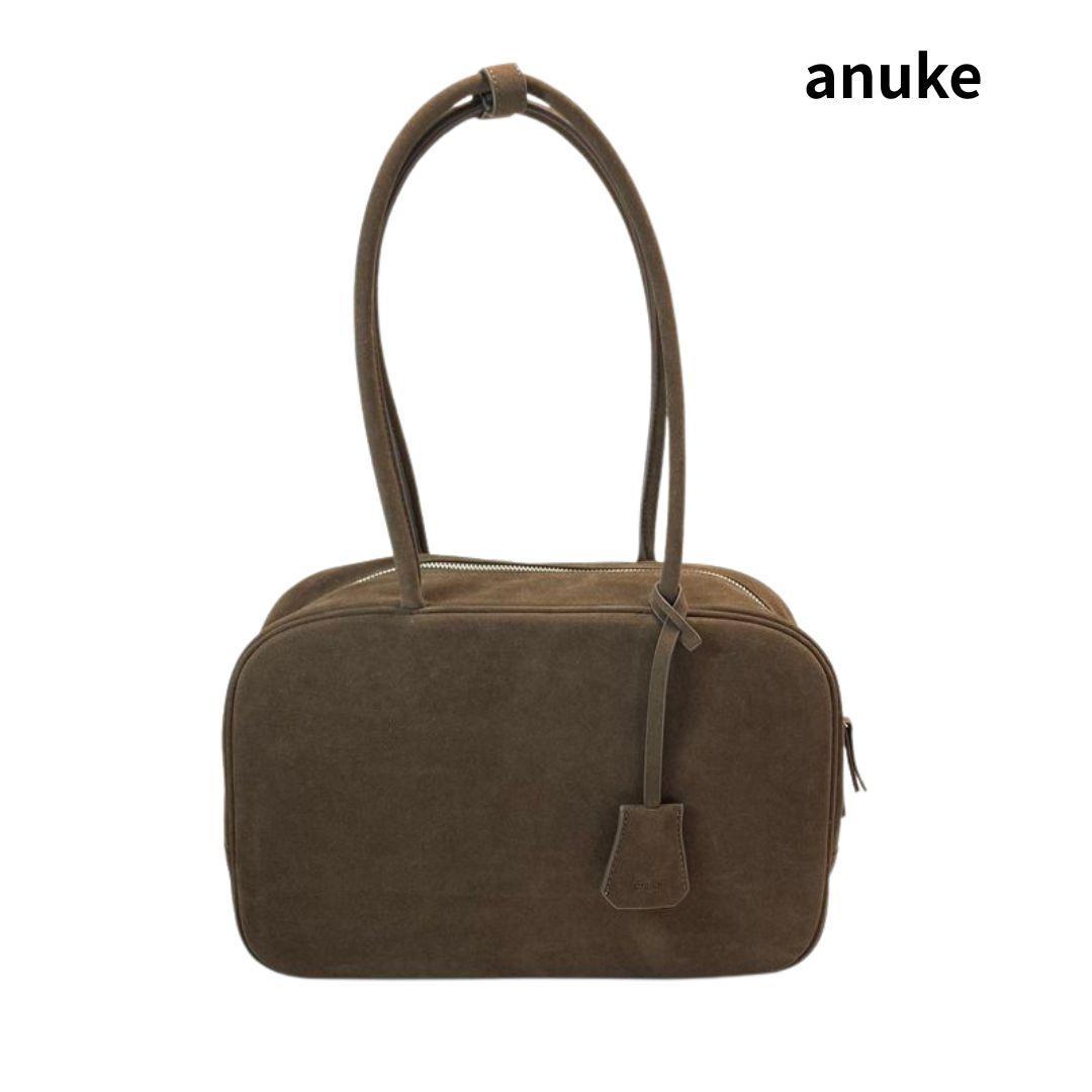 anuke アンヌーク Ecoleather Boston Bag ブラウン
