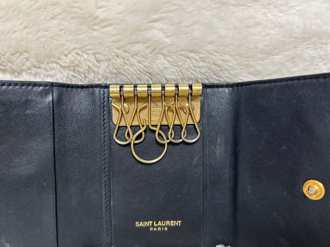 SAINT LAURENT ブラックキーケース