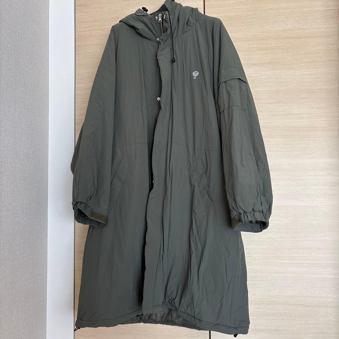 KEY MEMORY オリーブグリーン モッズコート フード付き