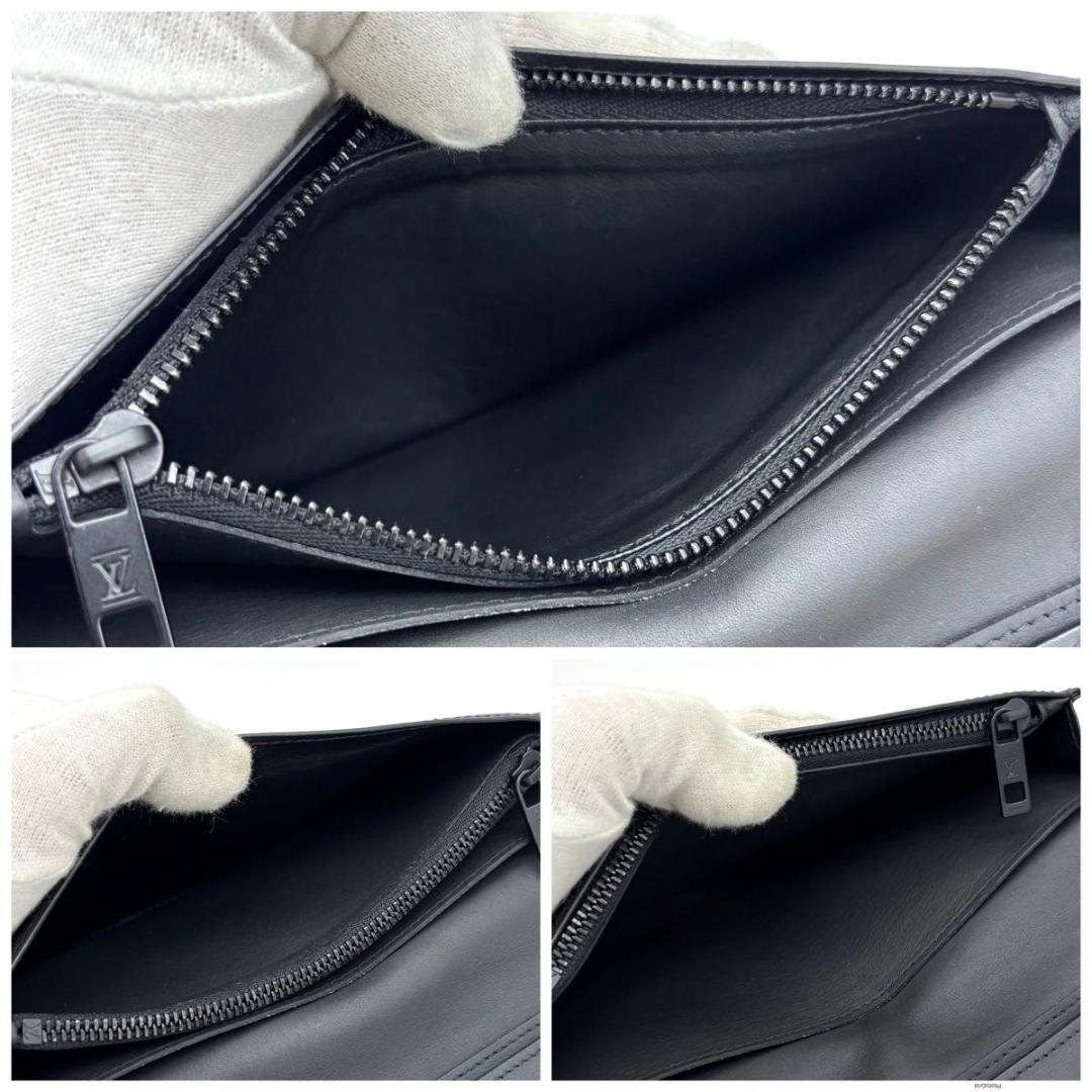 ♡三毛猫♡　ルイヴィトン アエログラム ポルトフォイユ ブラザ NM 黒