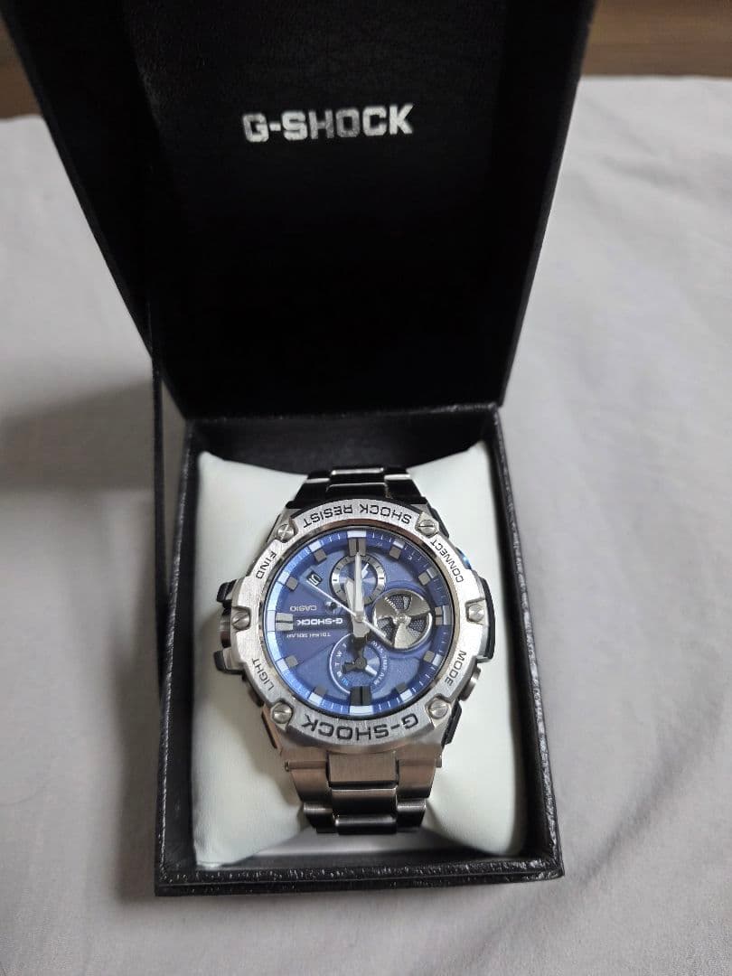 G-SHOCK G-STEEL GST-B100 ブルー 腕時計　稼働品