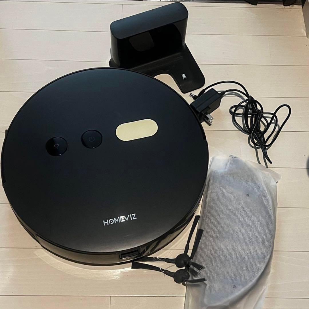 VIZ ロボット掃除機 本体　Faminode 水拭き両用　掃除機　黒