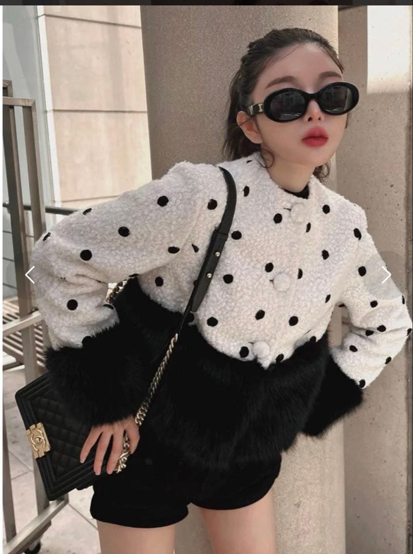 ダーリッチ　ドッキングブークレージャケット　ドット