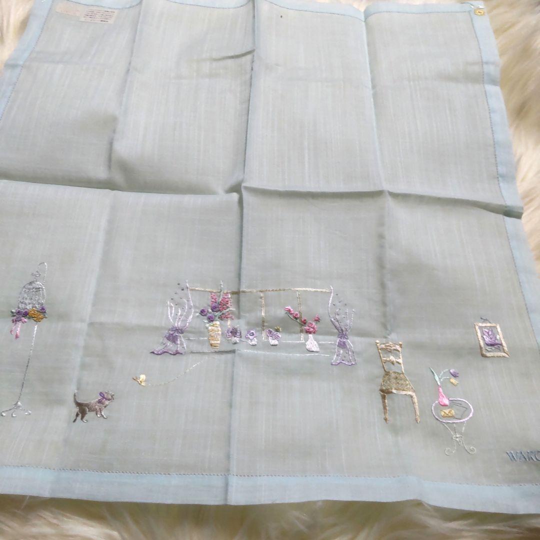 未使用 WAKO 手刺繍 ハンカチ　銀座　和光　ハンカチ✕２種
