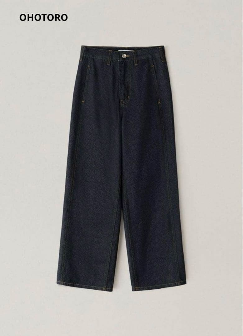 【美品】OHOTORO デニムWide Stitch Jeans short m