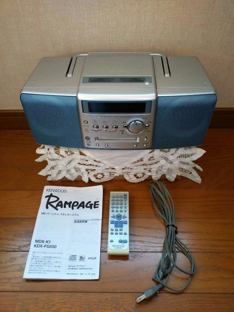 KENWOOD CDMDプレーヤー　コンポ　MDX-K1　動作確認済
