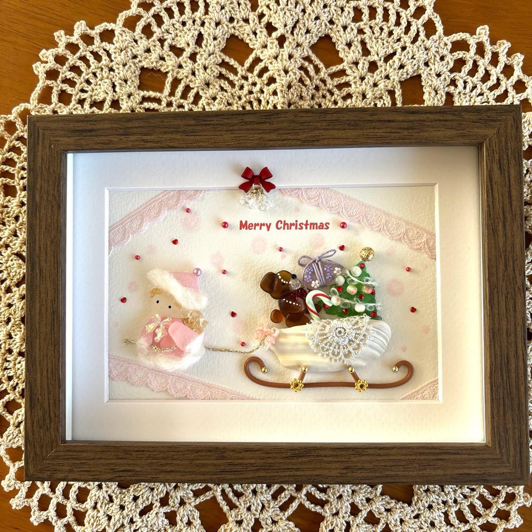 シーグラスアート❁クリスマスオーナメント❁