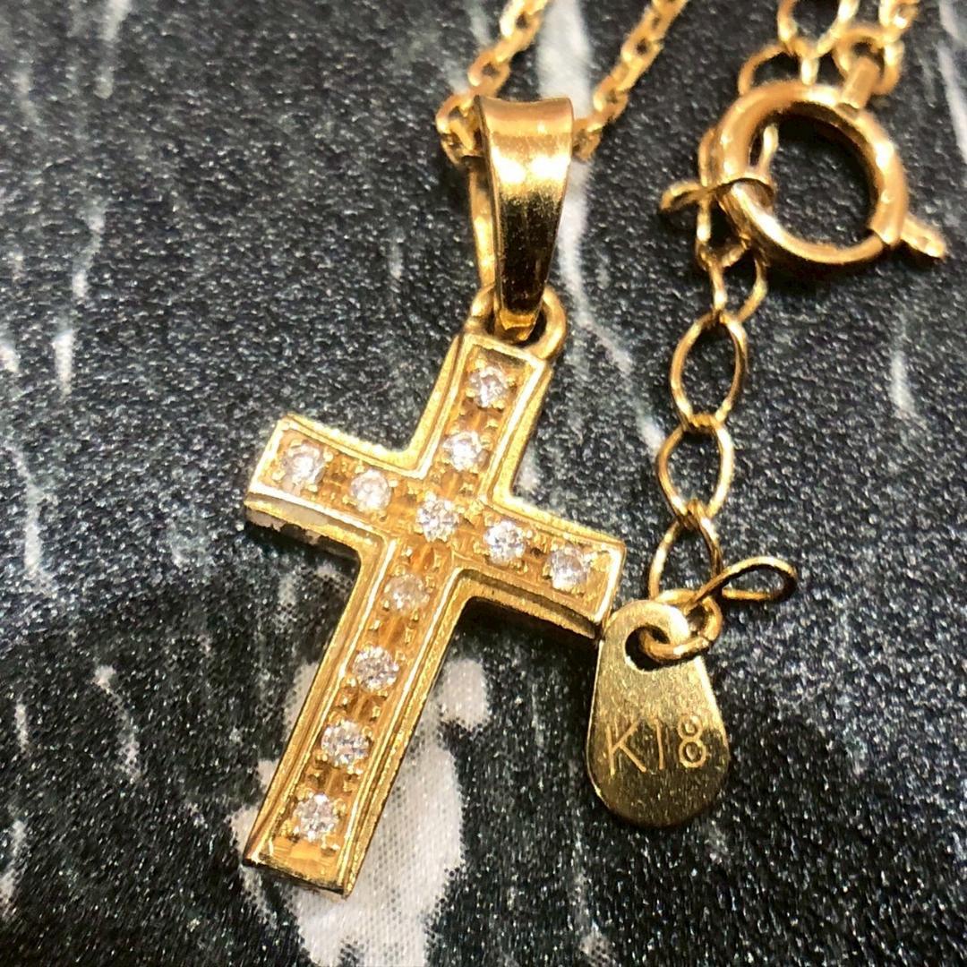 ♥シンパシーオブソウル　k18　スモールグラビティ　ネックレス　１１Pダイヤ