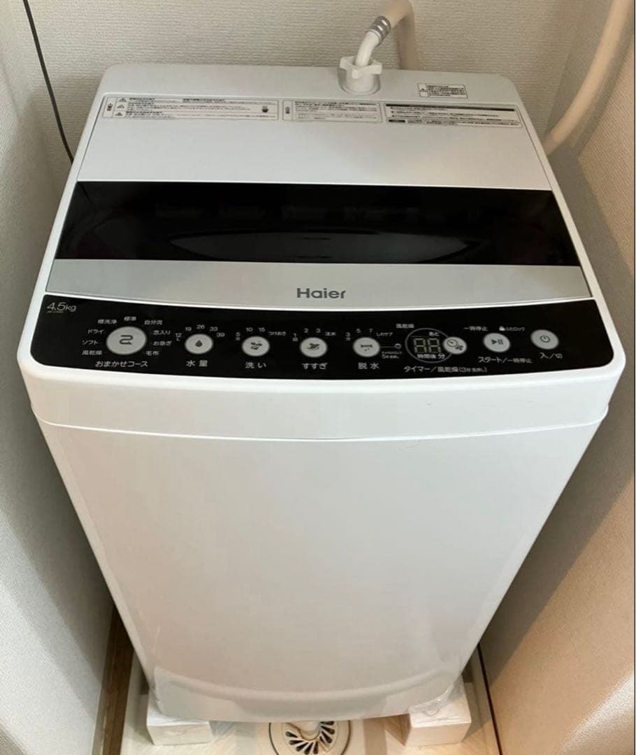 【匿名配送】ハイアール 全自動電気洗濯機　JW-C45D 2019年