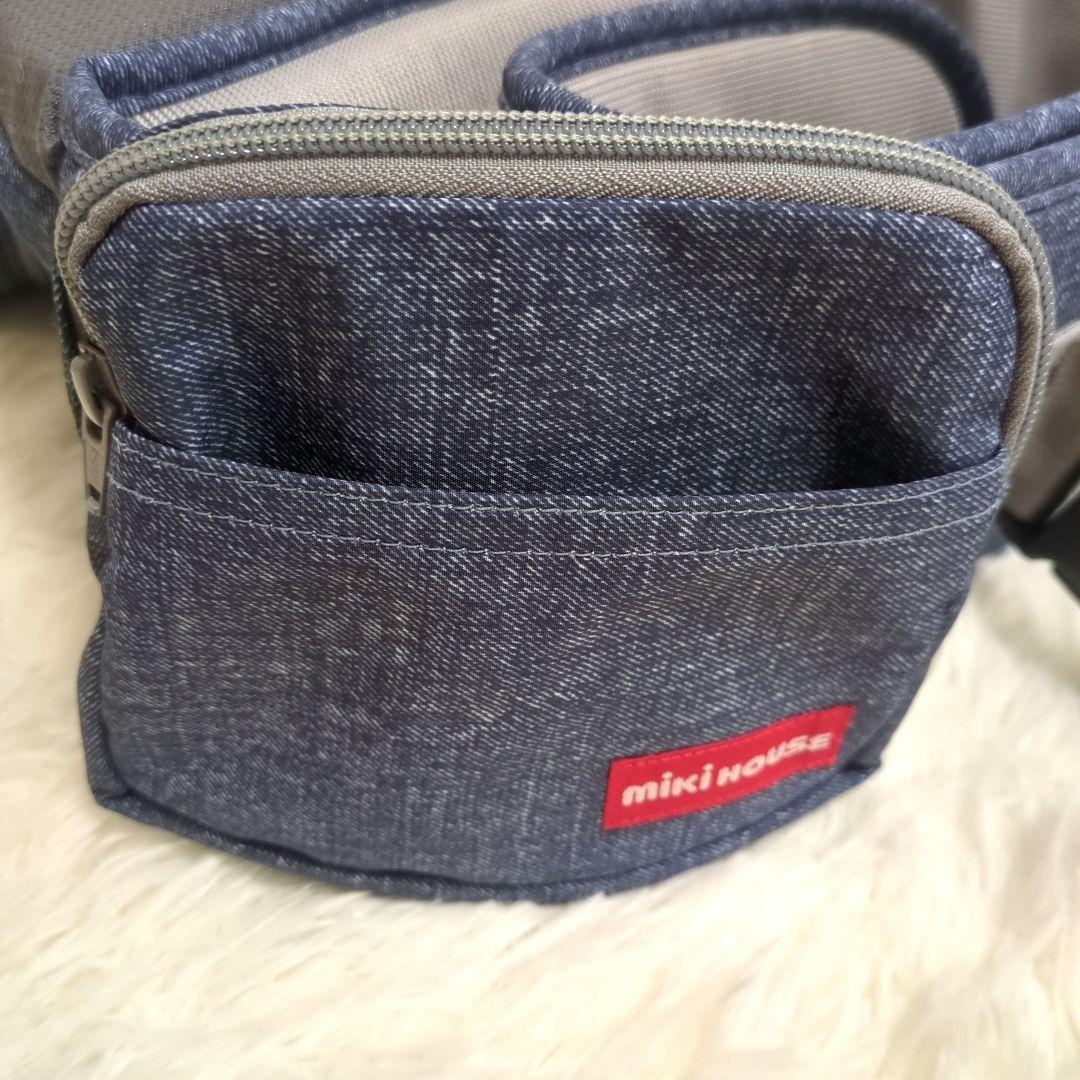 ポグネー × ミキハウス 抱っこ紐 デニム調