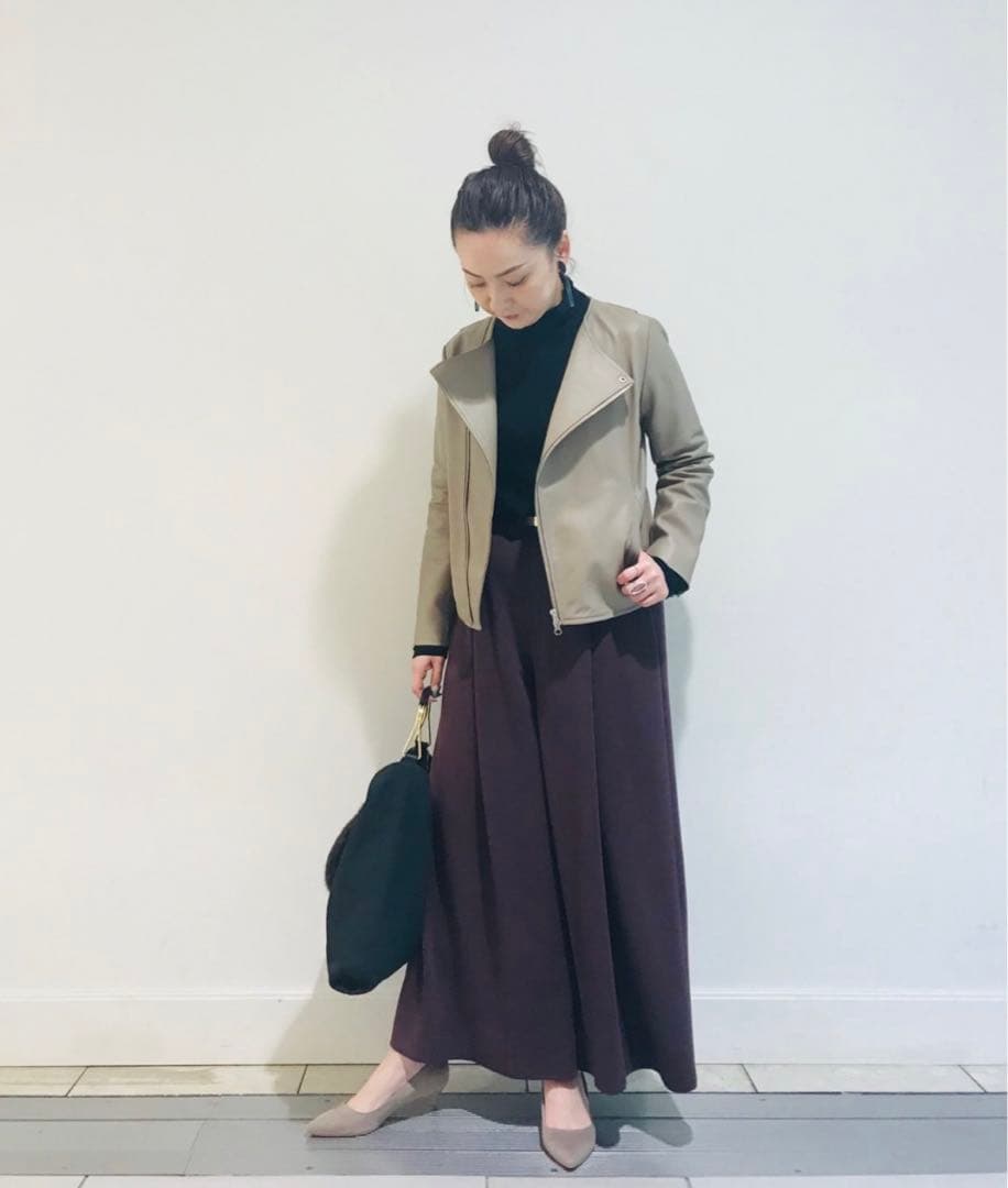 RIVE DROITE リヴドロワ レザージャケット ノーカラー ライダース