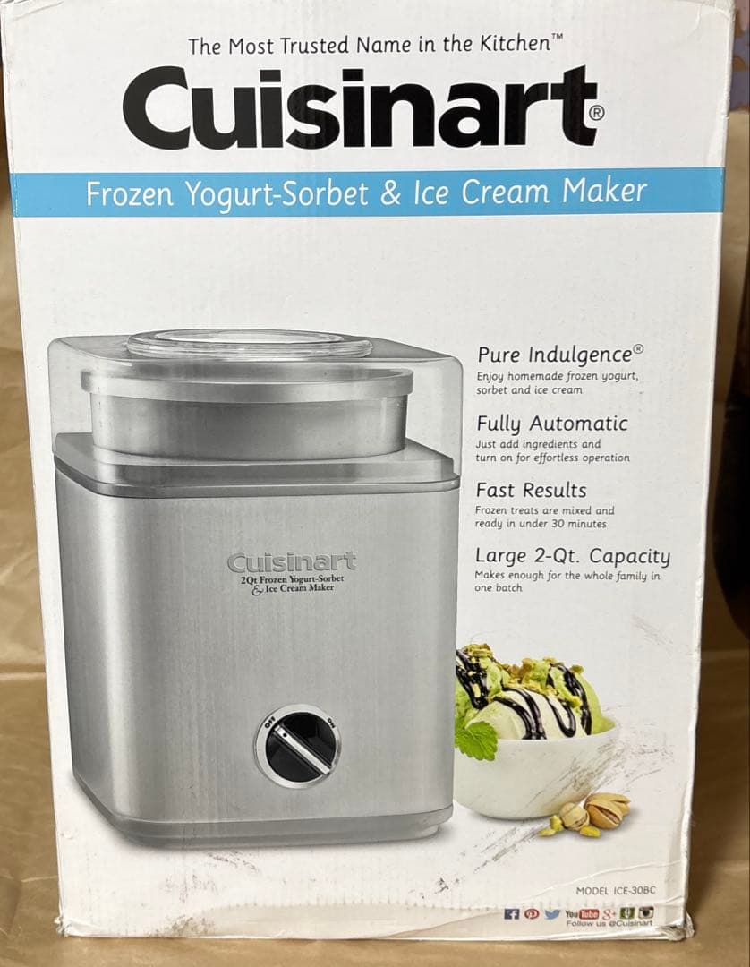 [新品！］Cuisinart クイジナート　アイスクリームメーカー