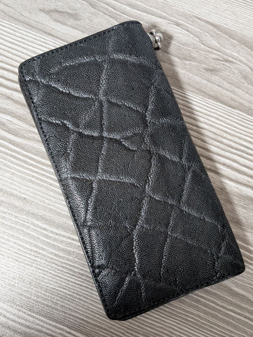 FUNNY 　ファニーエレファント象革　本革長財布ライダースウォレットバイカーズ