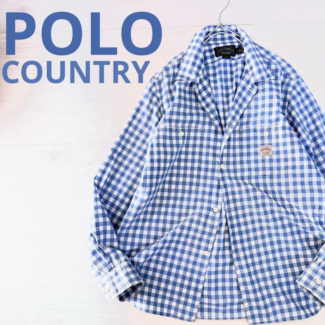 ポロカントリー 復刻 長袖チェックシャツ RRL