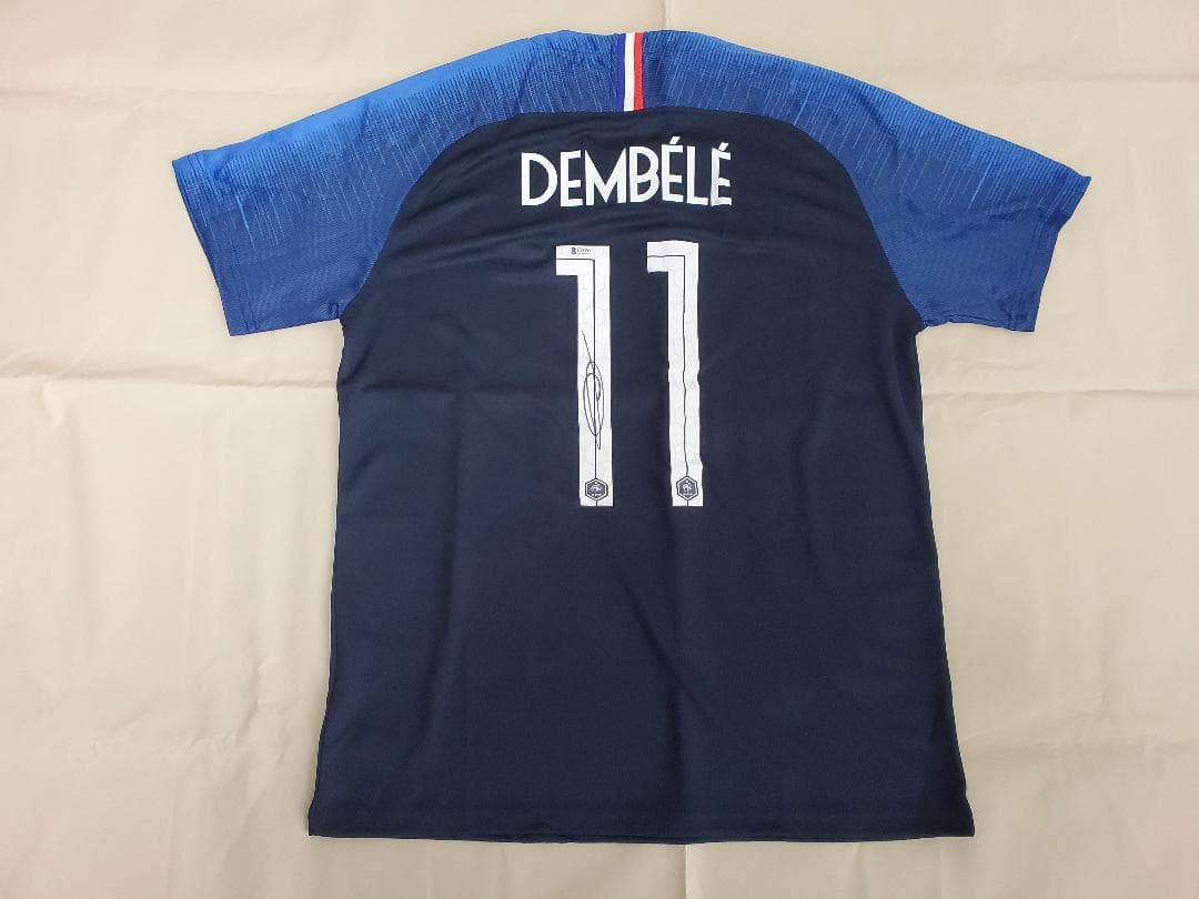 サッカー☆ウスマン・デンベレ 直筆サインレプリカジャージ BECKET社証明書