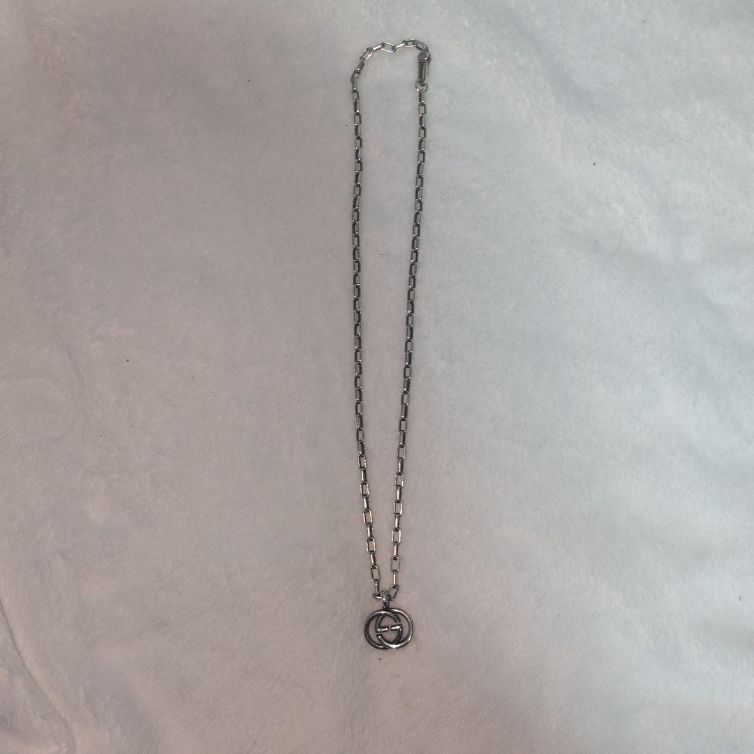 グッチGUCCIネックレスインターロッキングGシルバー