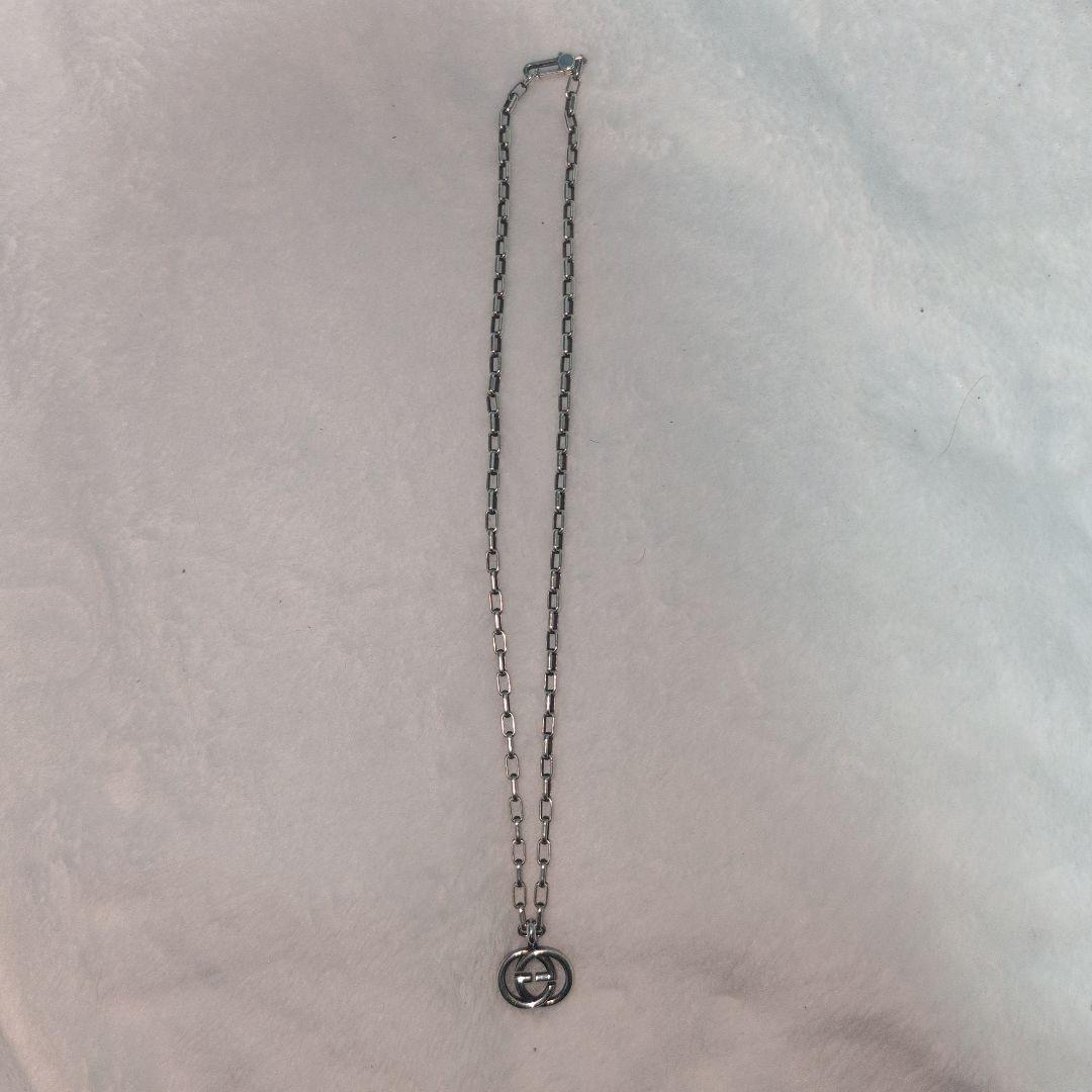グッチGUCCIネックレスインターロッキングGシルバー