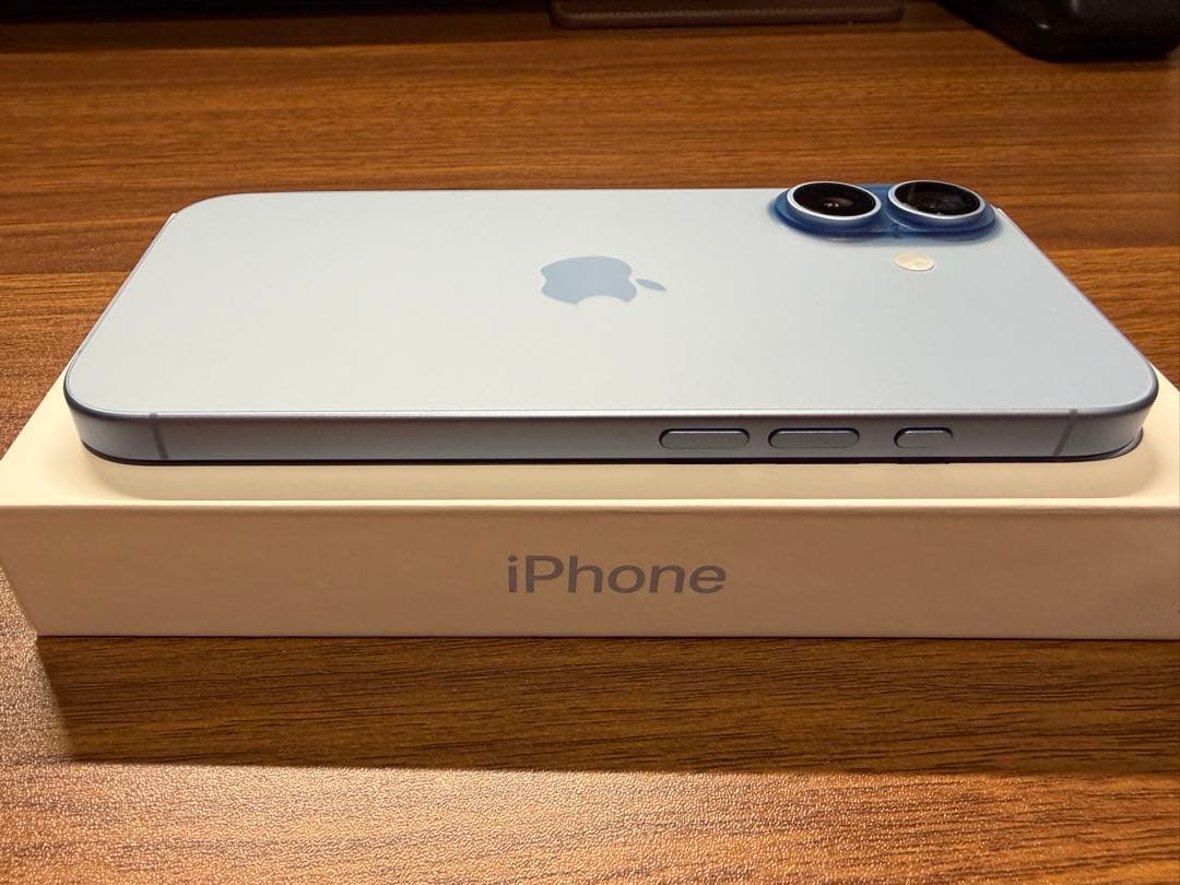 【美品】iPhone17 ミストブルー 256GB SIMフリー（おまけ付き）