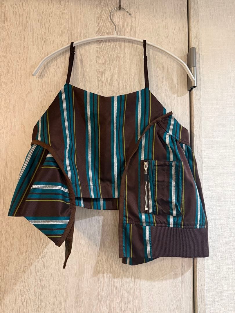 【美品】定価3.7万 アンスリード un3d. マルチストライプキャミソール