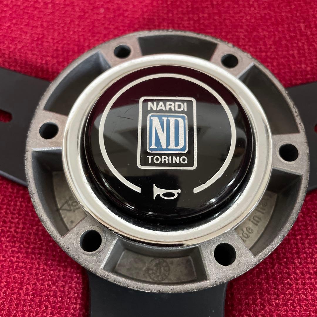 NARDI ハンドル レザー 黒 イタリア製 ヴィンテージ ★ ナルディ