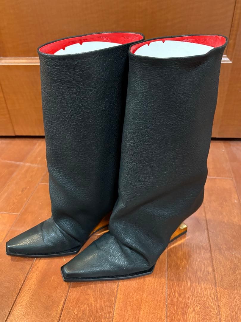 ⭐️uni⭐️MANA ハーフブーツ　ルーズシルエット