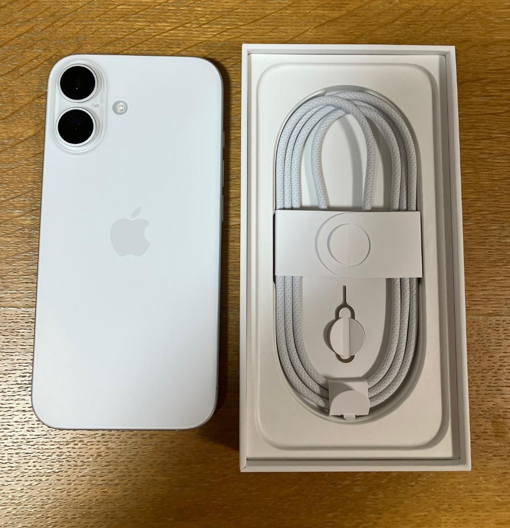 (mtk)Apple iPhone 16 128G ホワイト 本体