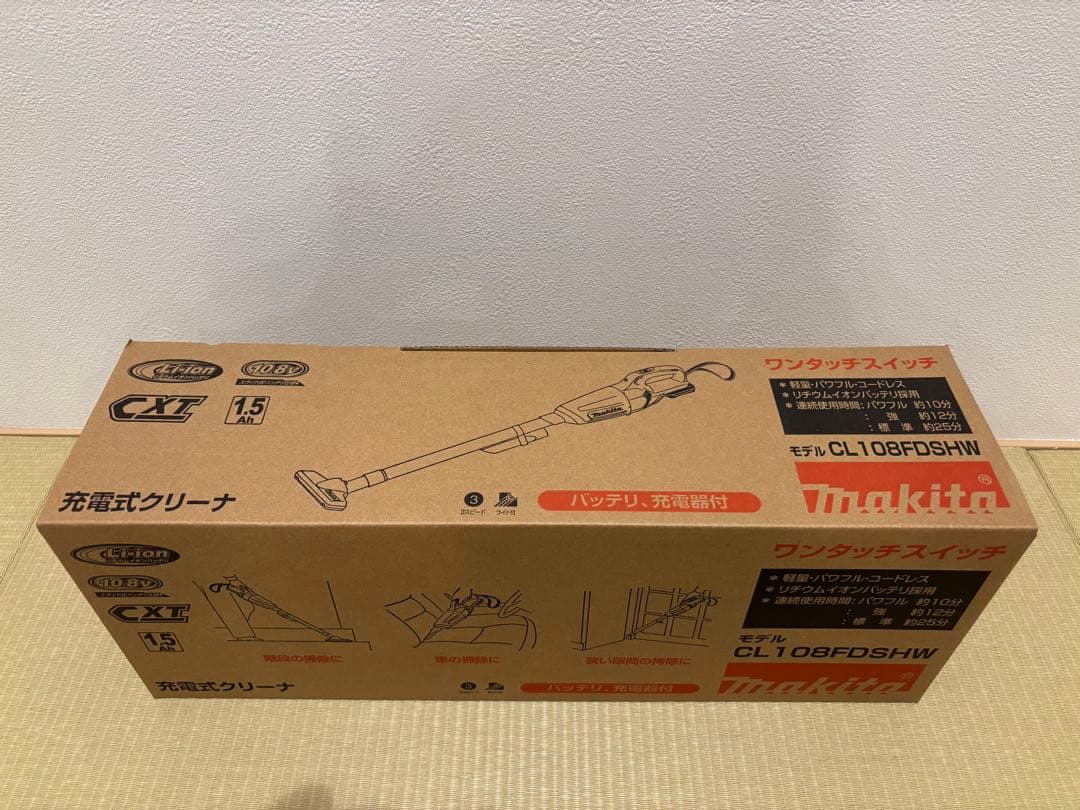 マキタ 掃除機 CL108FDSHW カプセル式10.8 コードレス　充電器付