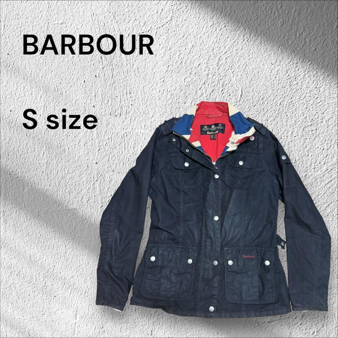 英国製　BARBOUR ユニオンジャック オイルドジャケット ユニセックス希少