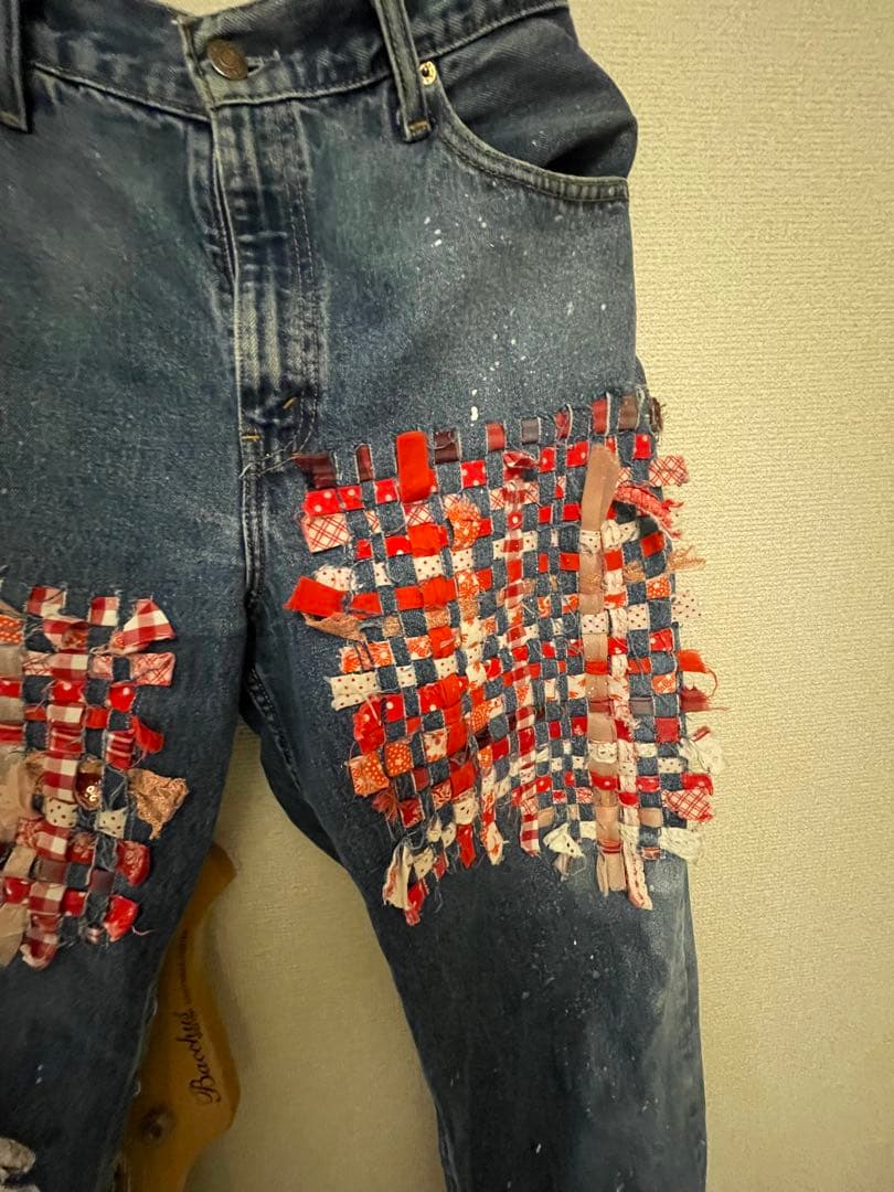 本日のみ大幅値下げ！SIIILON シーロン デニム 赤ピンク