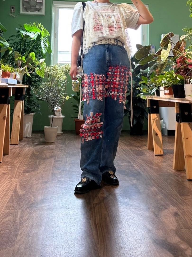 本日のみ大幅値下げ！SIIILON シーロン デニム 赤ピンク