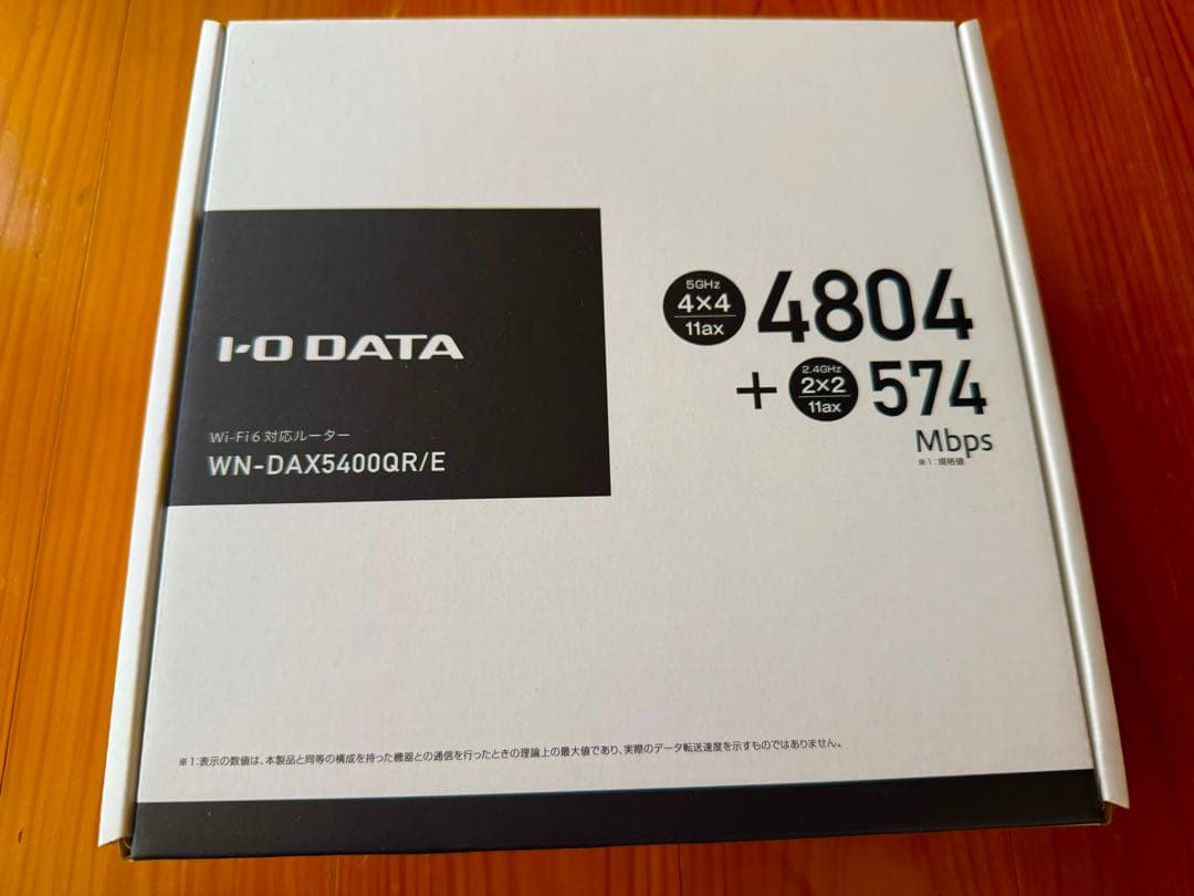 送料無料！アイオーデータ 無線LAN ルータ WN-DAX5400QR/E