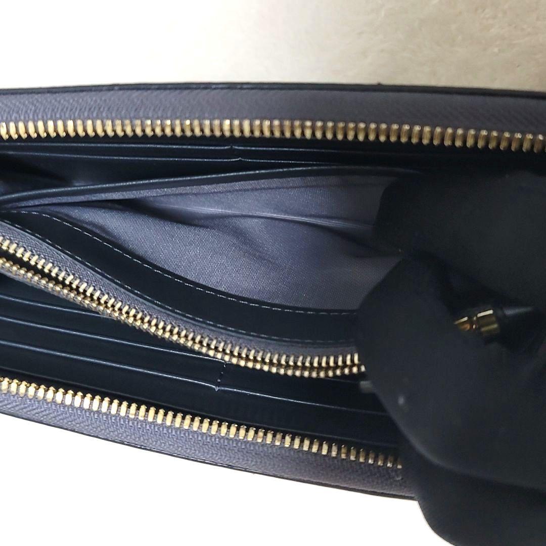 未使用 MCM 長財布 ロングウォレット ネイビー ラウンドジップ 付属品付き