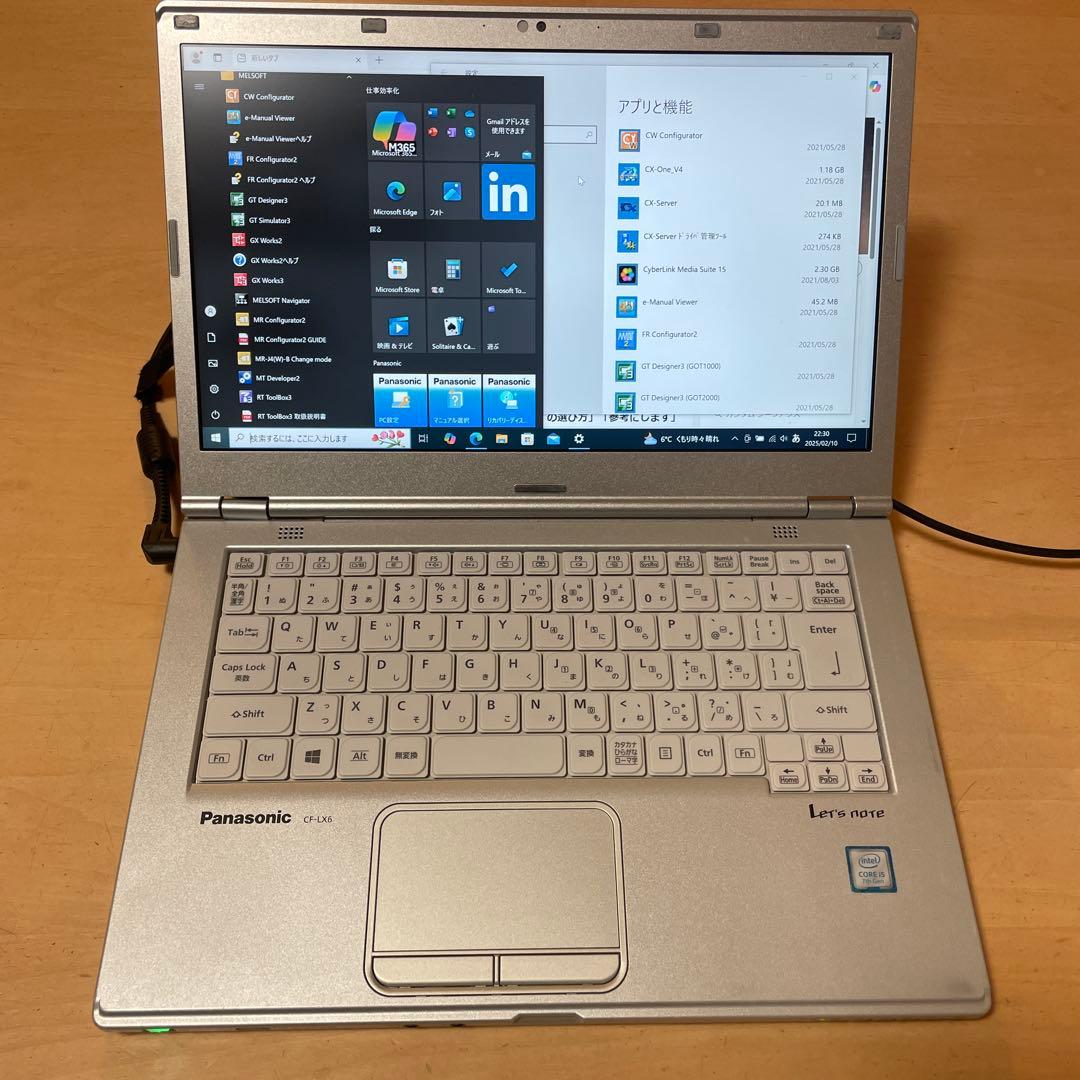 パナソニックCF-LX6 SSD256GBレッツノート let's note