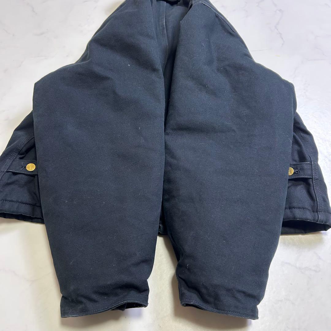 【美品】カーハート トラディショナルジャケット ショート丈 黒 XL ダック地