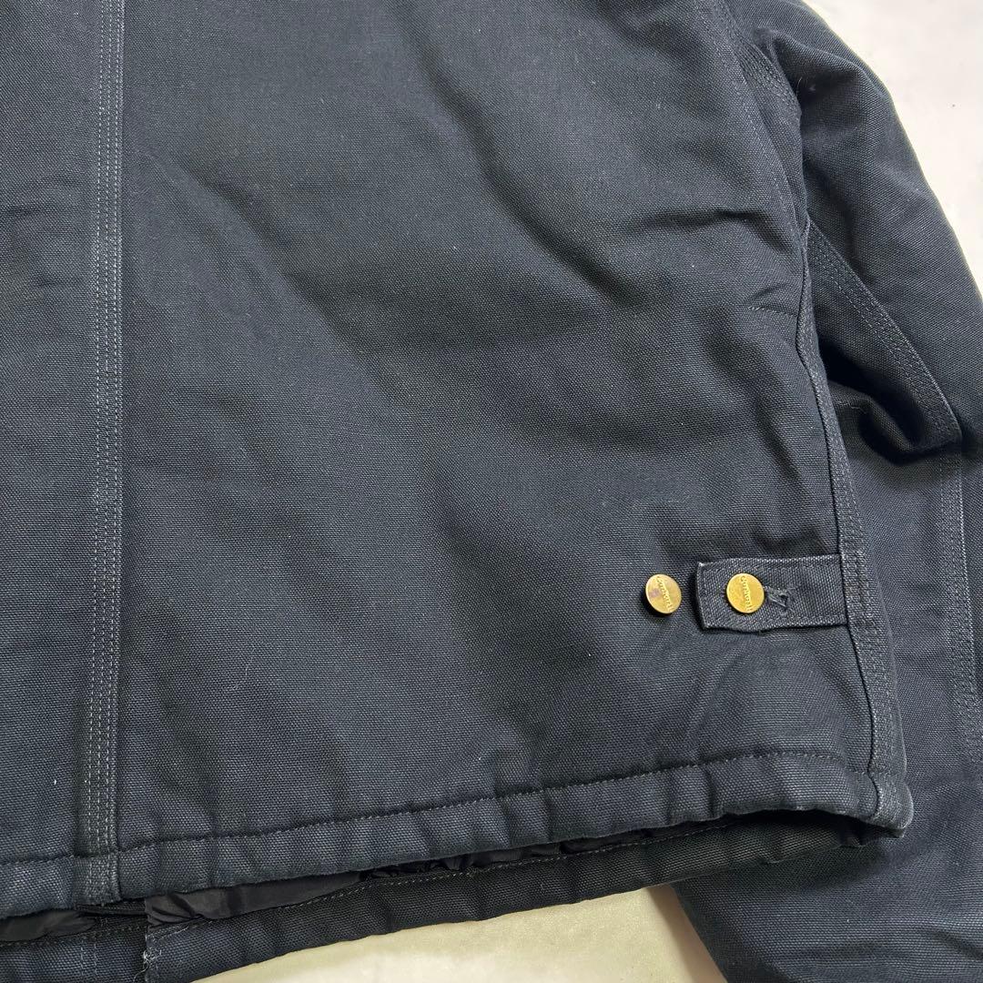 【美品】カーハート トラディショナルジャケット ショート丈 黒 XL ダック地