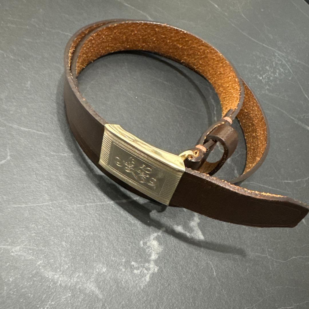 atlast initial belt ベルト 30インチ ブラウン