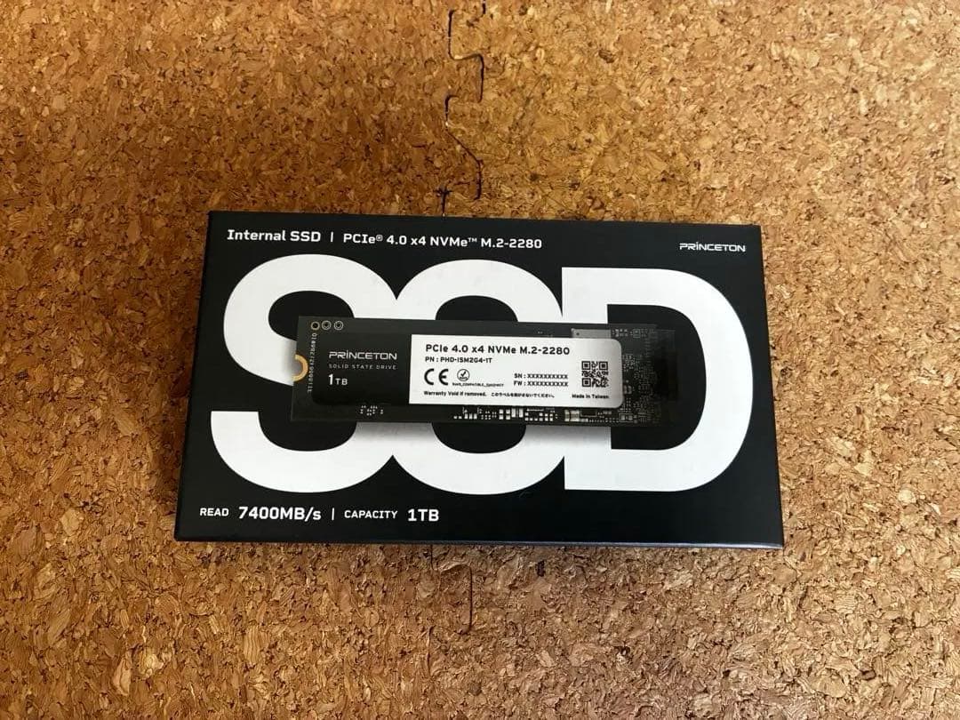 【新品未開封】PRINCETON 内蔵型SSD 1TB M.2 NVMe