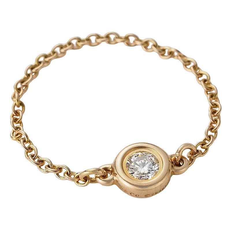 ティファニー TIFFANY&Co 1Pダイヤバイザヤード K18 7号 リング
