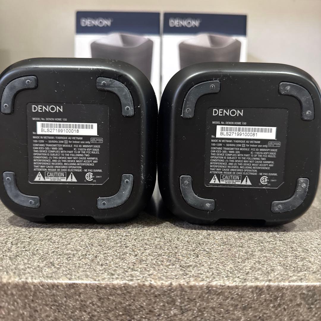 早い者勝ちDENON スピーカー グレー DENON150 美品　2個