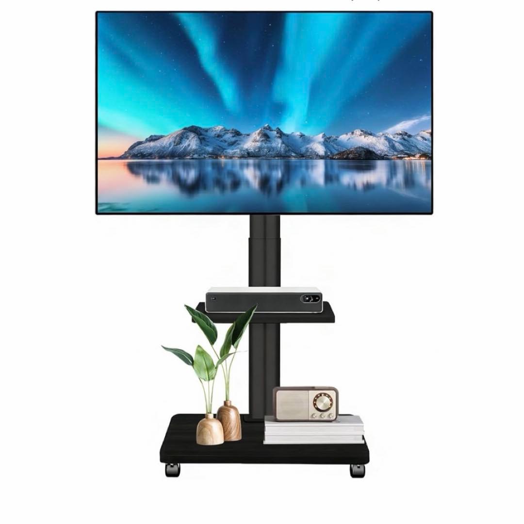 テレビスタンド キャスター付き 壁掛けスタンド ハイタイプ 32～75インチ