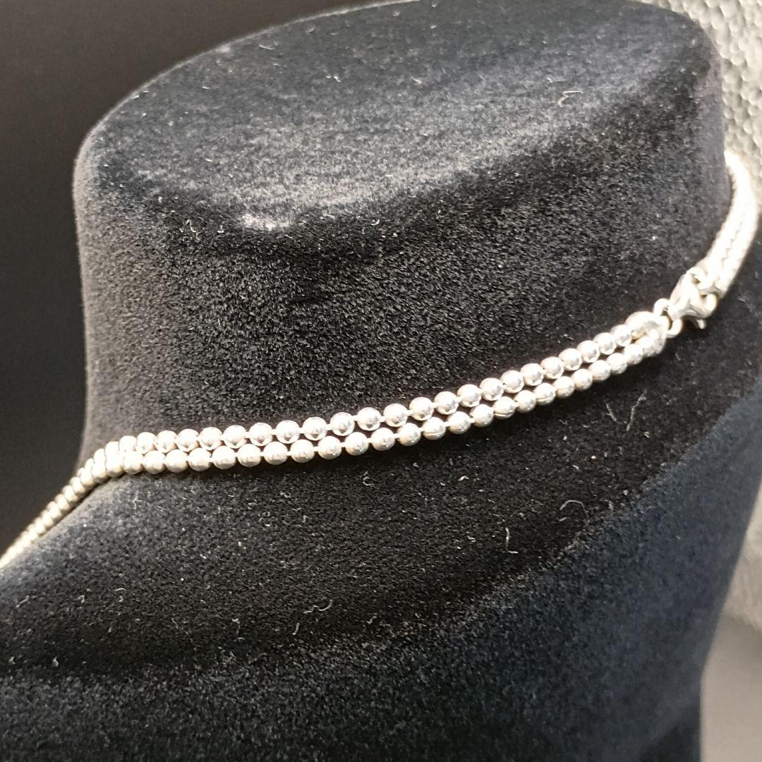 GUCCI ダブルボールチェーン 52.5cm SILVER925 ユニセックス