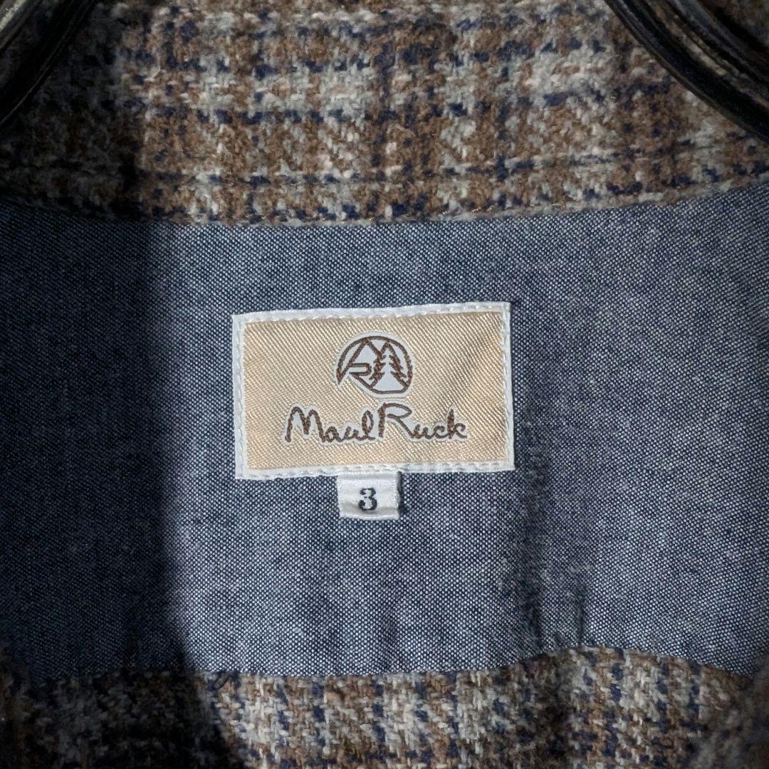 90s　常田大輝　ビックシルエット　ヘビーネルシャツ　チェック柄　ブラウン