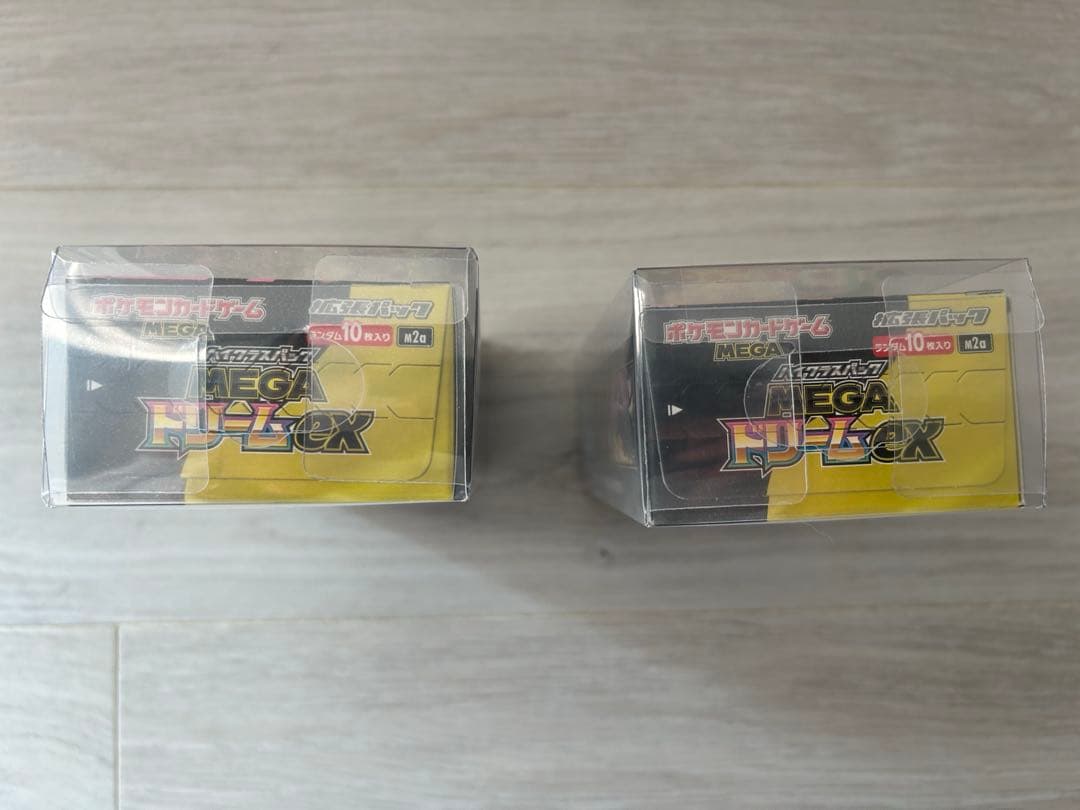 ポケカ メガドリームex シュリンクなし、ペリペリあり