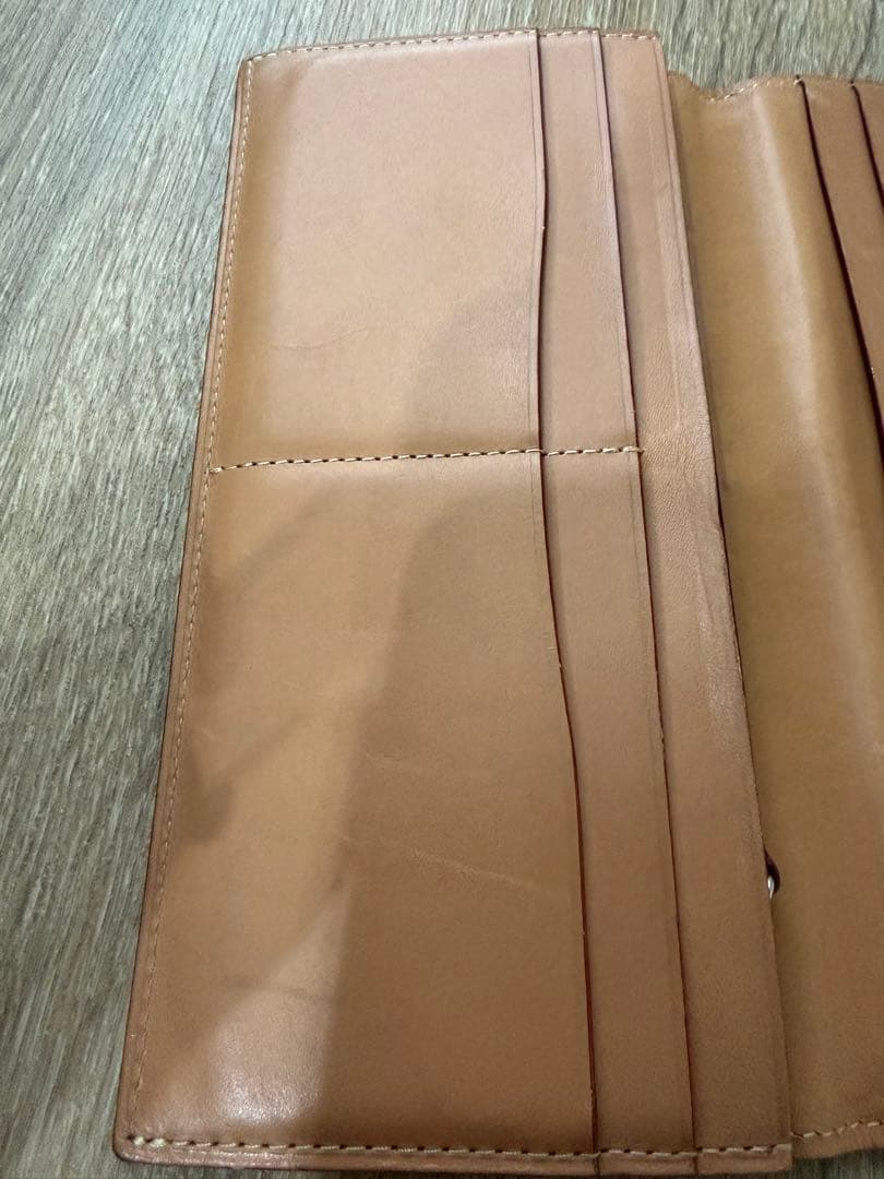 GANZO コードバン　ファスナー小銭入れ付き長財布　ブラック