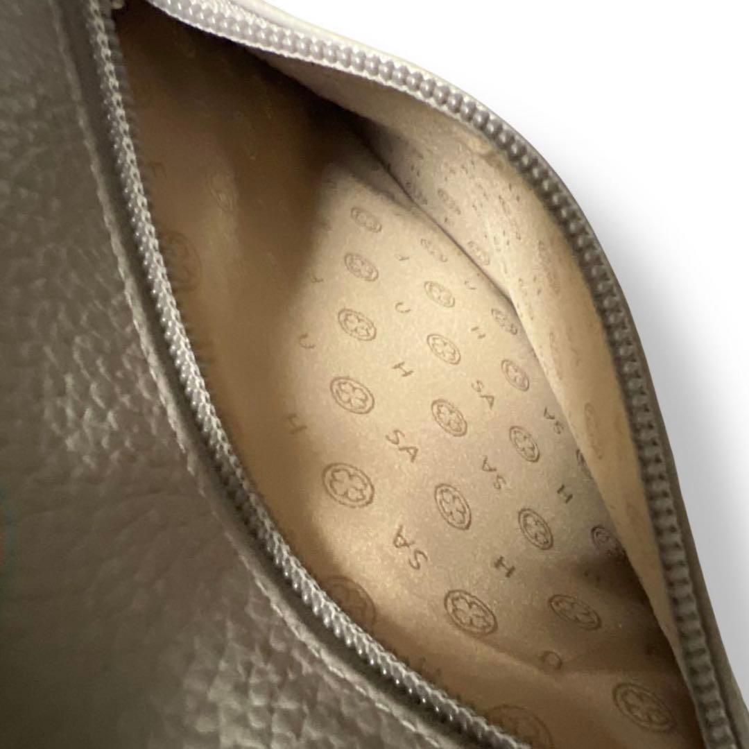 【美品】サロンドアルファード スマイルプチポシェット 本革 ショルダー