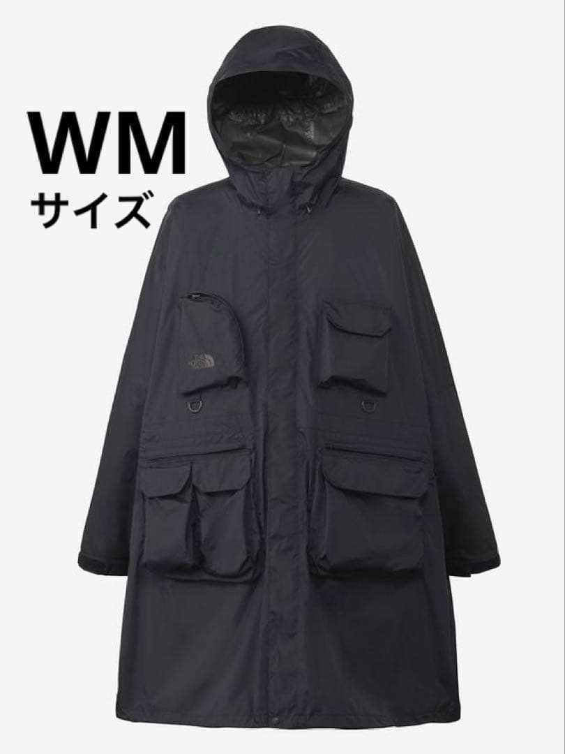 THENORTHFACE ウーロスフィールドユーティリティポンチョ 黒 雨具