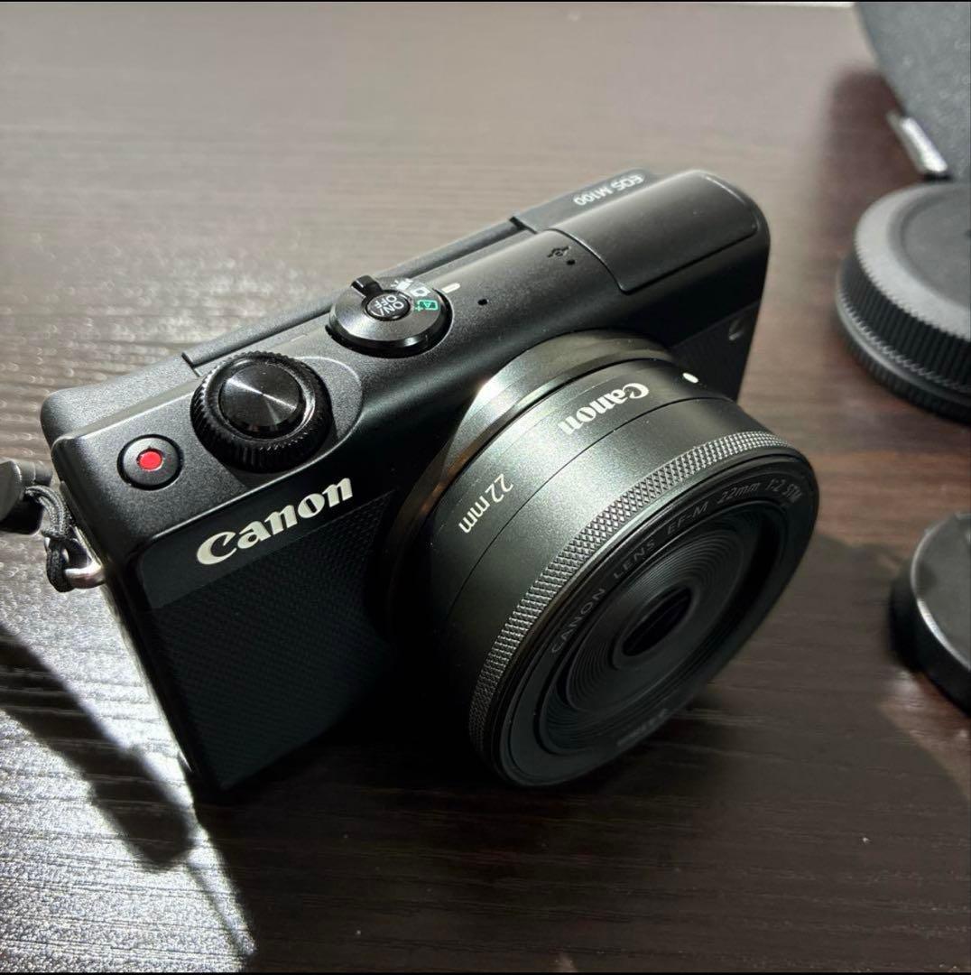 Canon EOS M100ミラーレスカメラ 22mmレンズ付き