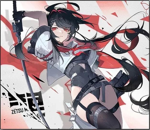 ZETSUMEOW 刃-YAIBA-【ガラス製マウスパッド】