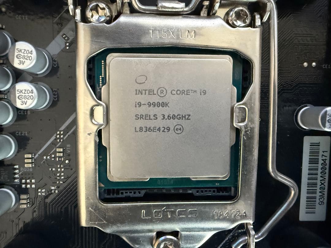 Intel Core i9-9900K マザーボードセット