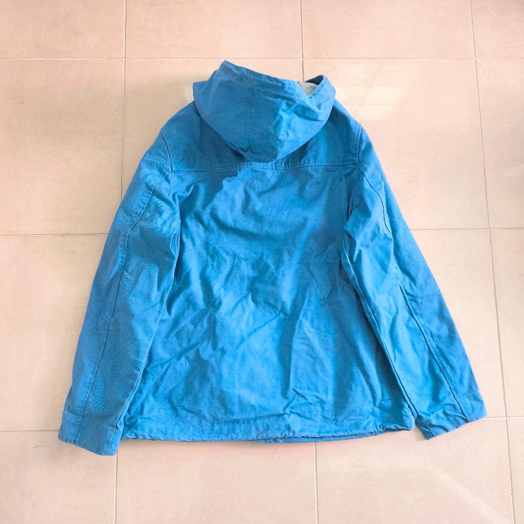 フランス　Mousqueton ダック　アノラックパーカー　ブルー